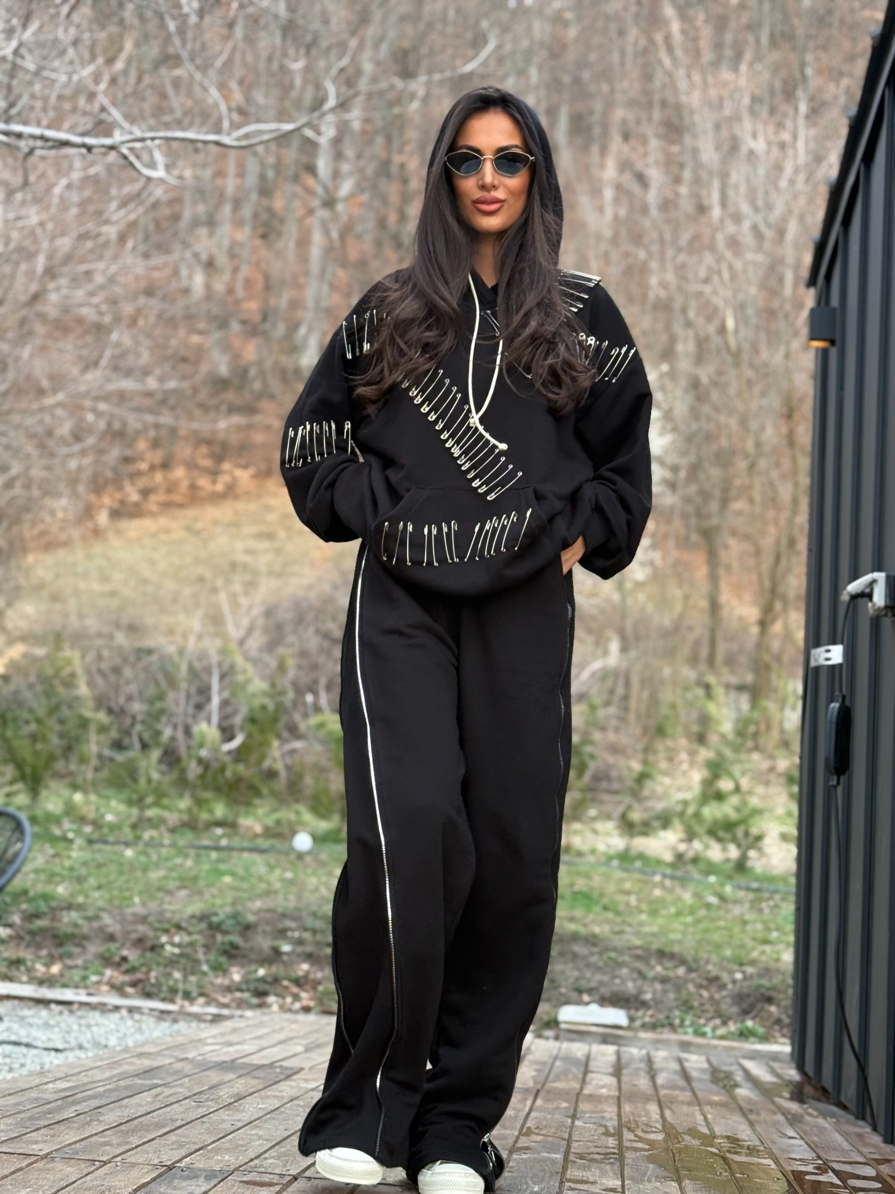Pantaloni Posh Black