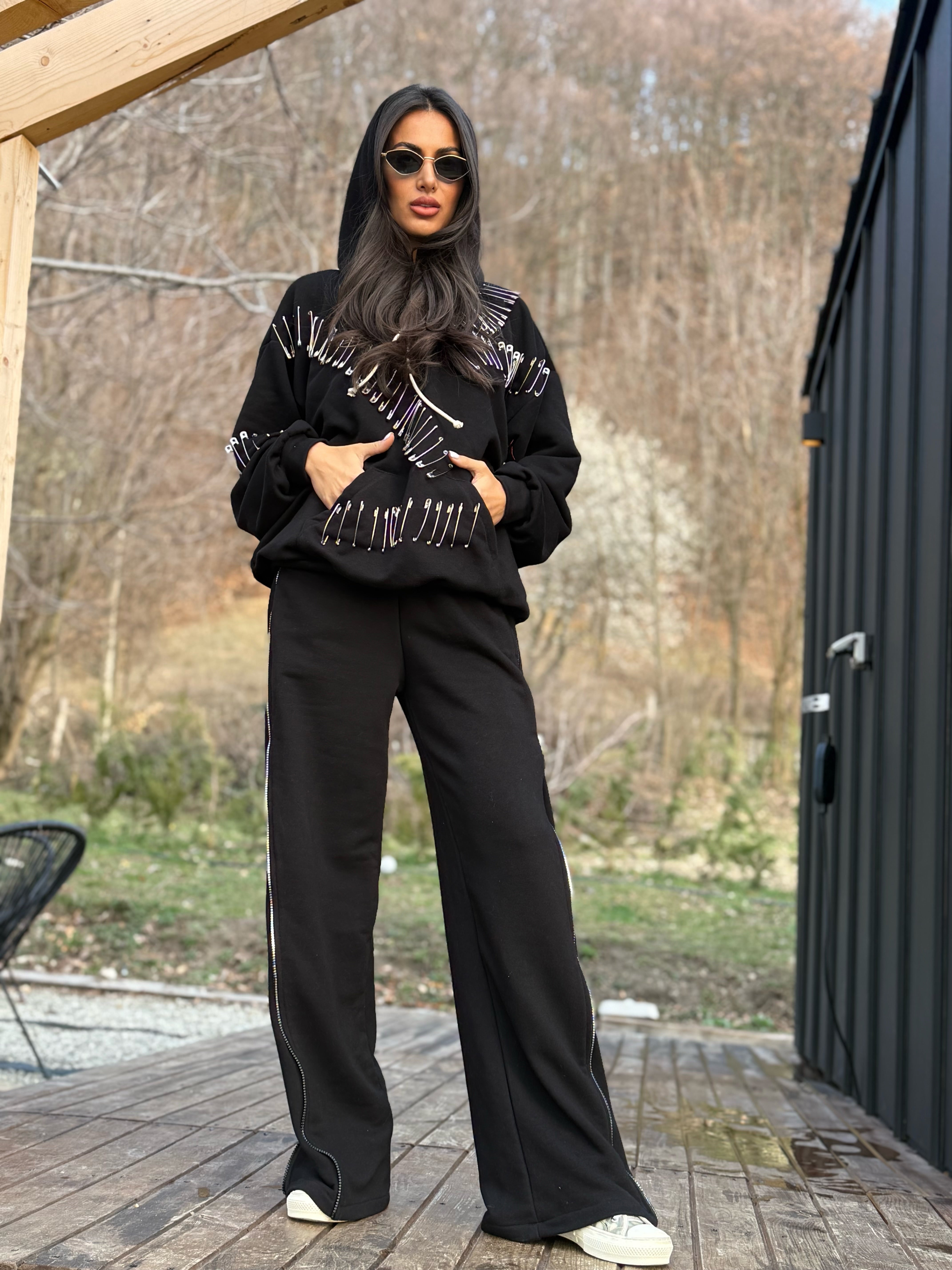 Pantaloni Posh Black