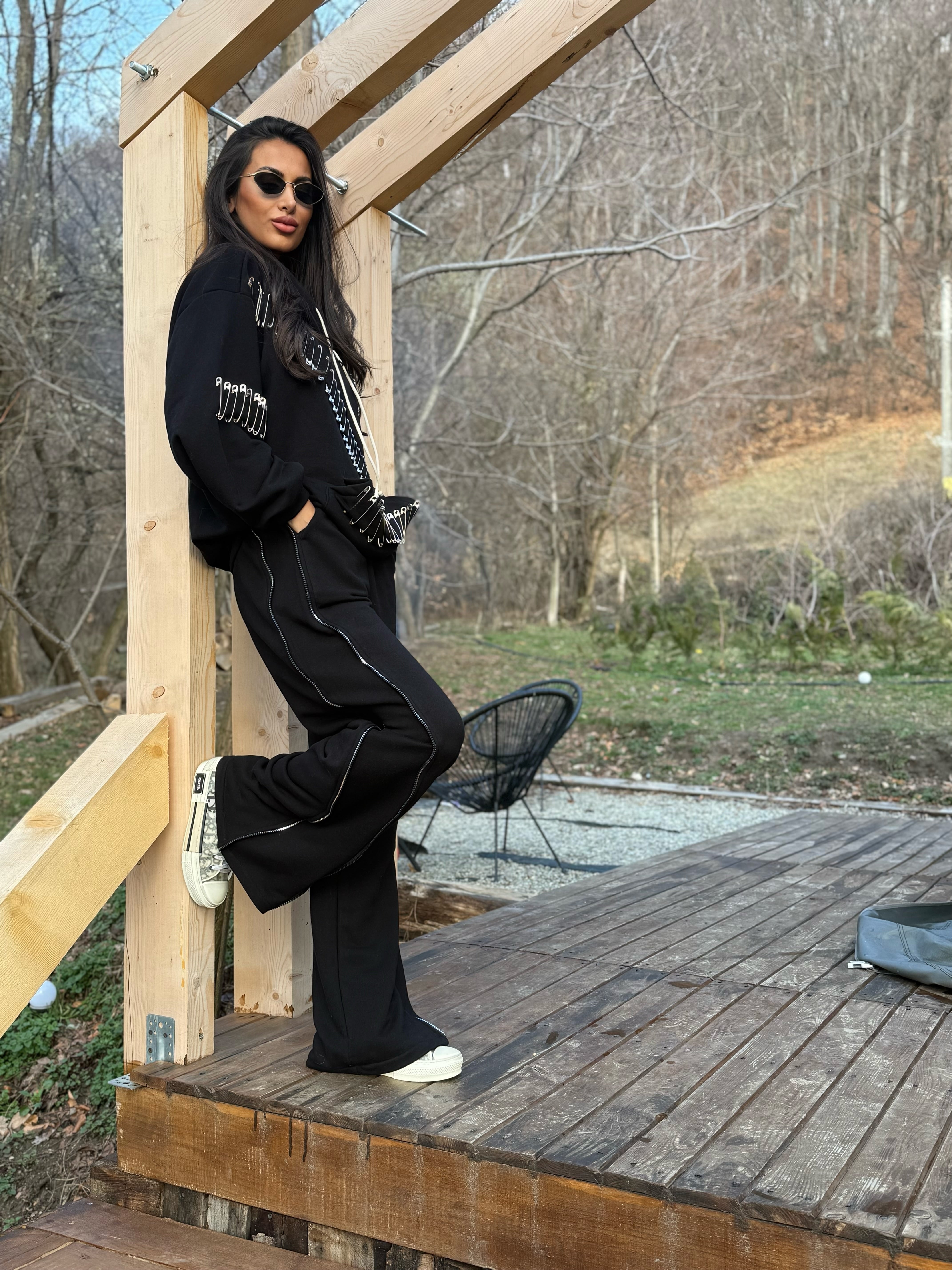 Pantaloni Posh Black