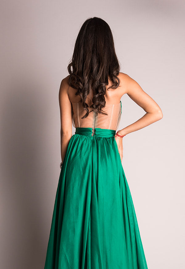 rochie-matase-naturala-smarald