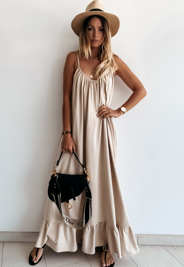 Rochie lunga Bonita bej