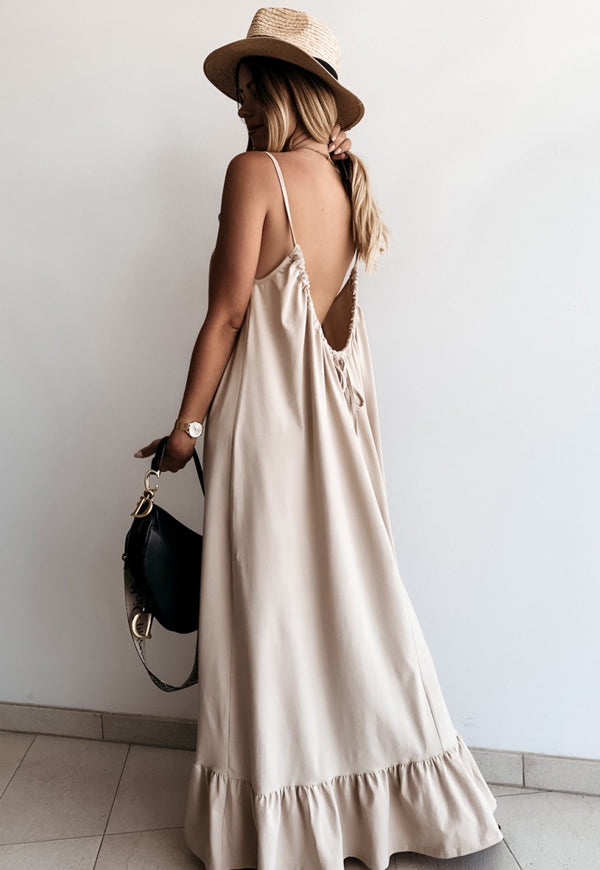 Rochie lunga Bonita bej