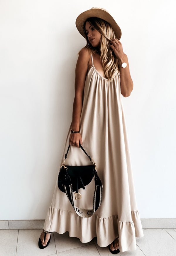 Rochie lunga Bonita bej