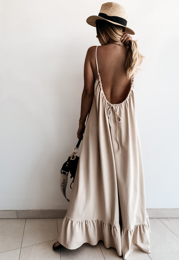 Rochie lunga Bonita bej